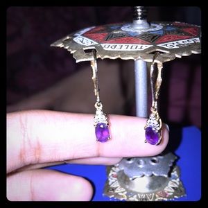 Amethyst earrings STAMPED 925